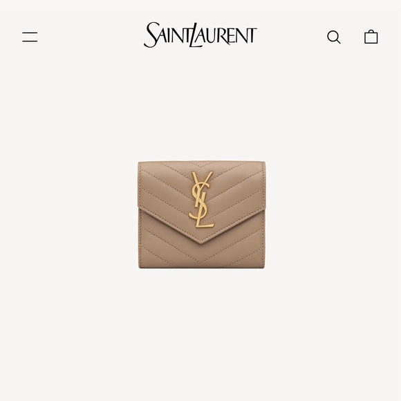 CASSANDRE MATELASSÉ COMPACT TRI-FOLD WALLET IN LAMBSKIN - Picture 2 of 2